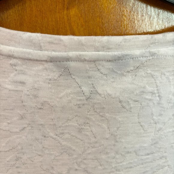 Simply Vera Vera Wang Women’s White Floral Short Sleeve Top PXS - Picture 11 of 13